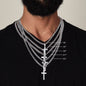 Men's Cross Necklace – Inspirational Gift for Husband or Boyfriend | Love & Faith Message Card