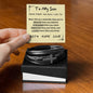 Multi Layer Retro Son PU Leather Bracelet Faith Hope Love
