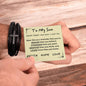 Multi Layer Retro Son PU Leather Bracelet Faith Hope Love
