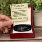 Multi Layer Retro Son PU Leather Bracelet Faith Hope Love