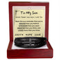 Multi Layer Retro Son PU Leather Bracelet Faith Hope Love