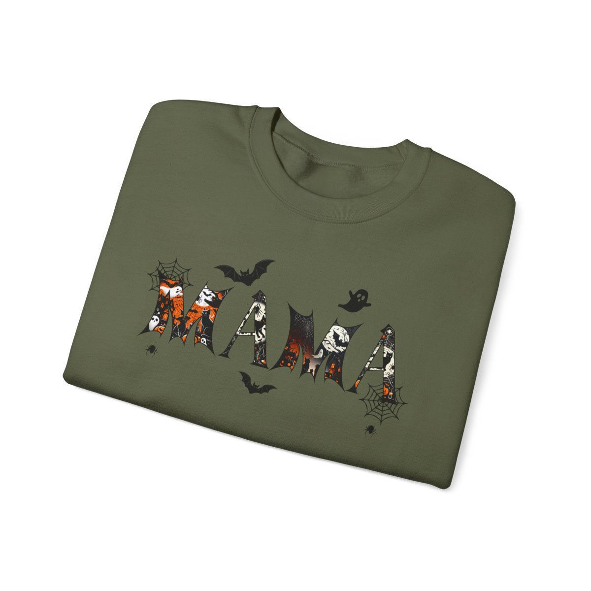Personalized Halloween MAMA Sweatshirt with Kids' Names – Custom Fall Family Gift