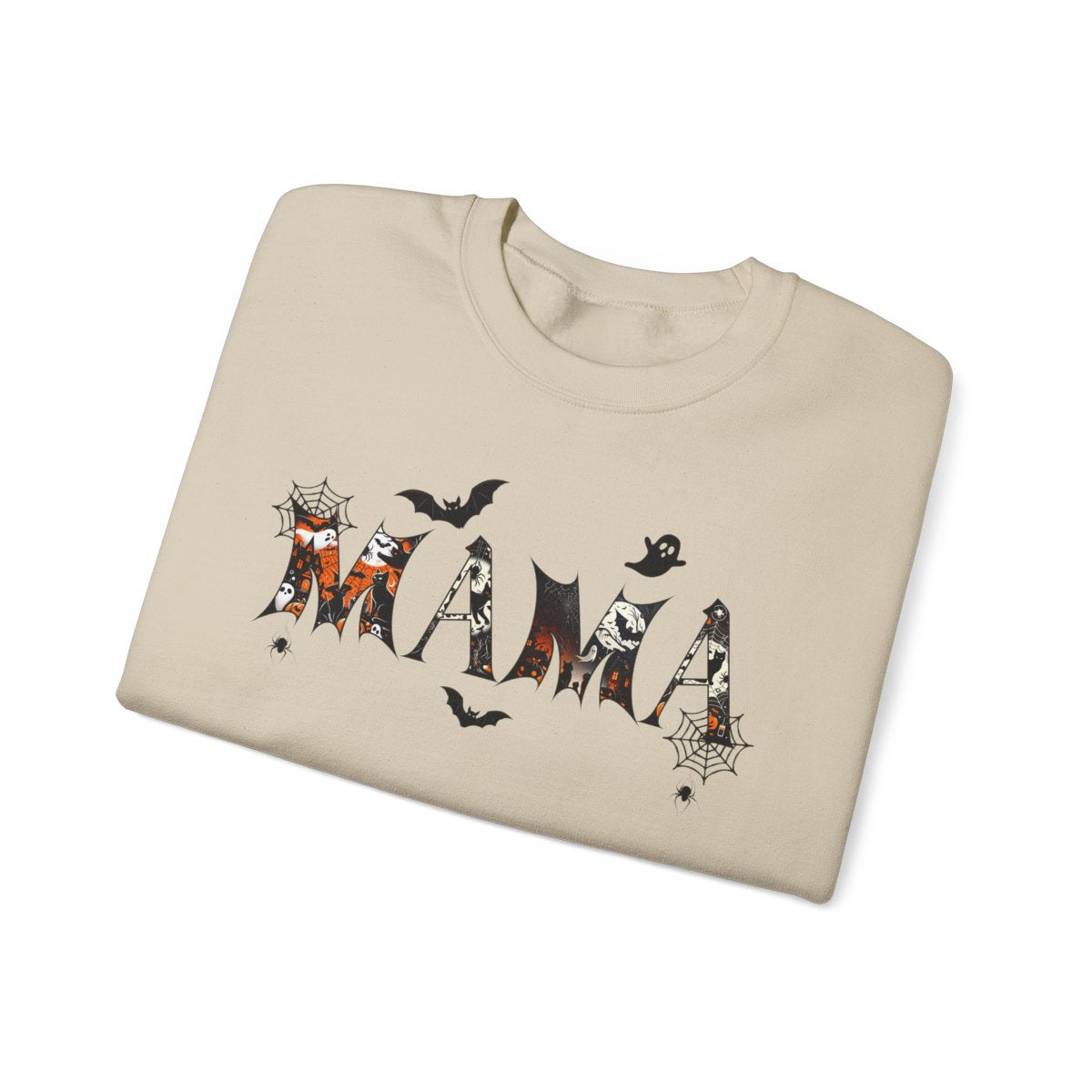 Personalized Halloween MAMA Sweatshirt with Kids' Names – Custom Fall Family Gift