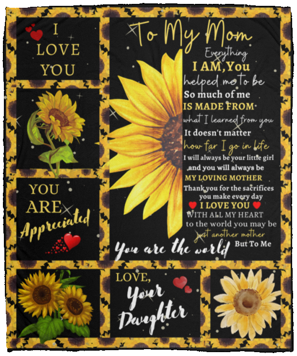 To My Mom Comfy Cozy Plush Fleece Blanket 50x60
