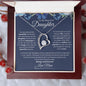 To My Daughter Love Mom Heart Necklace