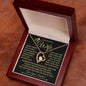 To My Beautiful Wife Gold Forever Love I Squeezed This Necklace