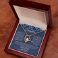 To My Daughter Love Mom Heart Necklace