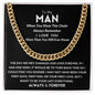 To My Man Cuban Link Chain
