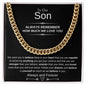 To Our Son Cuban Link Chain Generic Ending