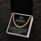 To Our Son Cuban Link Chain Generic Ending