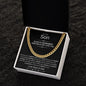 To Our Son Always Remember Cuban Link Chain
