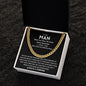 To My Man Cuban Link Chain