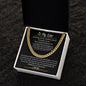 To My Love I Have Completely Fallen For You Cuban Link Chain