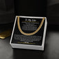 To My Love I Have Completely Fallen For You Cuban Link Chain