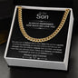 To Our Son Cuban Link Chain Generic Ending