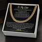 To My Love I Have Completely Fallen For You Cuban Link Chain