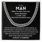 To My Man Cuban Link Chain
