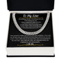 To My Love I Have Completely Fallen For You Cuban Link Chain