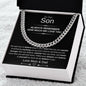 To Our Son Always Remember Cuban Link Chain