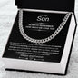 To Our Son Cuban Link Chain Generic Ending