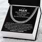 To My Man Cuban Link Chain