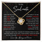 To My Soulmate Valentines Birthday Anniversary Christmas Gift Love Knot