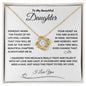 To My Beautiful Daughter Someday When The Pages, I Squeezed This Necklace