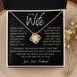 To My Wife I Didn't Marry You Gold Love Knot