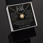 To My Wife I Didn't Marry You Gold Love Knot