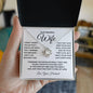 To My Beautiful Wife I Squeezed This Necklace Really Wht