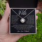 To My Wife I Didn't Marry You Gold Love Knot