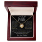 To My Wife I Didn't Marry You Gold Love Knot