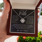 To My Wife I Didn't Marry You Gold Love Knot
