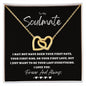To My Soulmate Necklace Interlocking Hearts Gift for Wife, Fiancé, Future Wife, Girlfriend