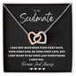 To My Soulmate Necklace Interlocking Hearts Gift for Wife, Fiancé, Future Wife, Girlfriend
