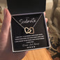 To My Soulmate Necklace Interlocking Hearts Gift for Wife, Fiancé, Future Wife, Girlfriend