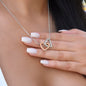 To My Soulmate Necklace Interlocking Hearts Gift for Wife, Fiancé, Future Wife, Girlfriend