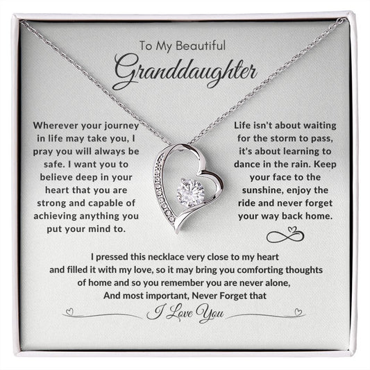 To My Beautiful Granddaughter Your Journey In Life