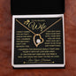 To My Beautiful Wife Gold Forever Love I Squeezed This Necklace