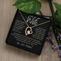 To My Wife I Didn't Marry you So That I Could Gld Heart