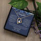 To My Daughter Love Mom Heart Necklace