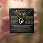 To My Beautiful Wife Gold Forever Love I Squeezed This Necklace