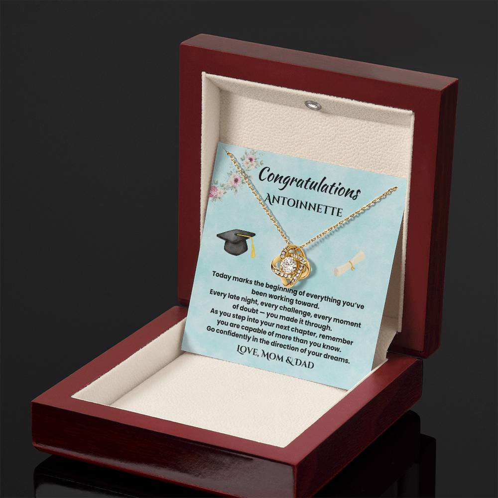 Personalized Graduation Name Necklace Gift for Daughter |  Class of 2026 Keepsake