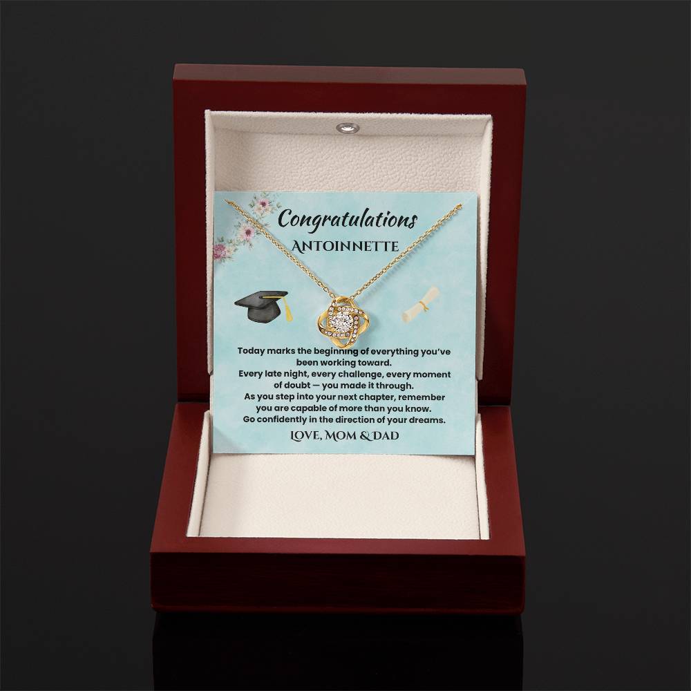 Personalized Graduation Name Necklace Gift for Daughter |  Class of 2026 Keepsake