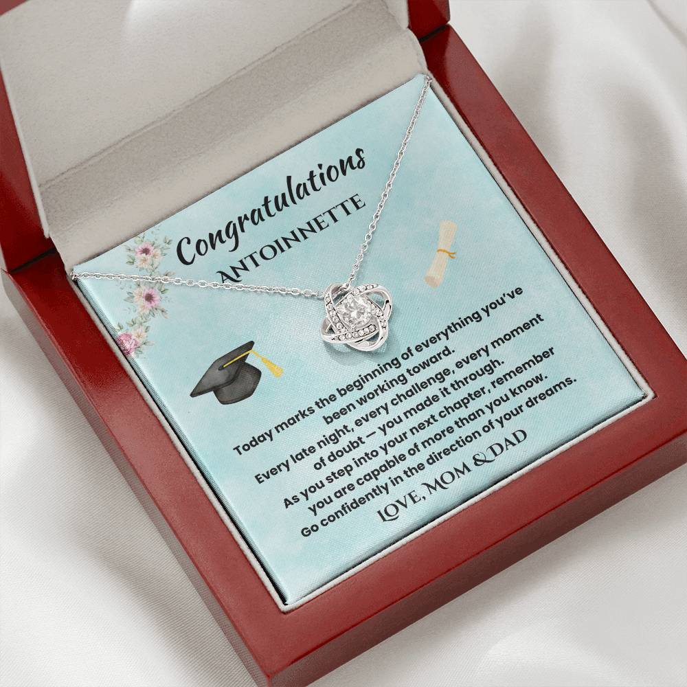 Personalized Graduation Name Necklace Gift for Daughter |  Class of 2026 Keepsake