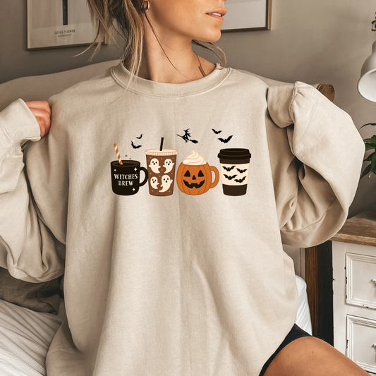Witches Brew Halloween Coffee Drinks T-Shirt | Sweatshirt | Hoodie