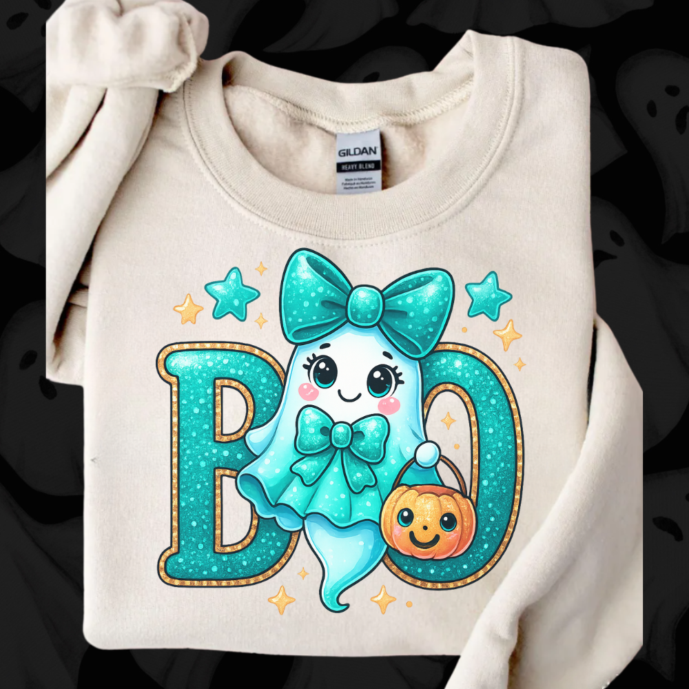 Cute Boo Halloween Pumpkin Sweatshirt & Hoodie – Fun Ghost & Pumpkin Pullover for Fall