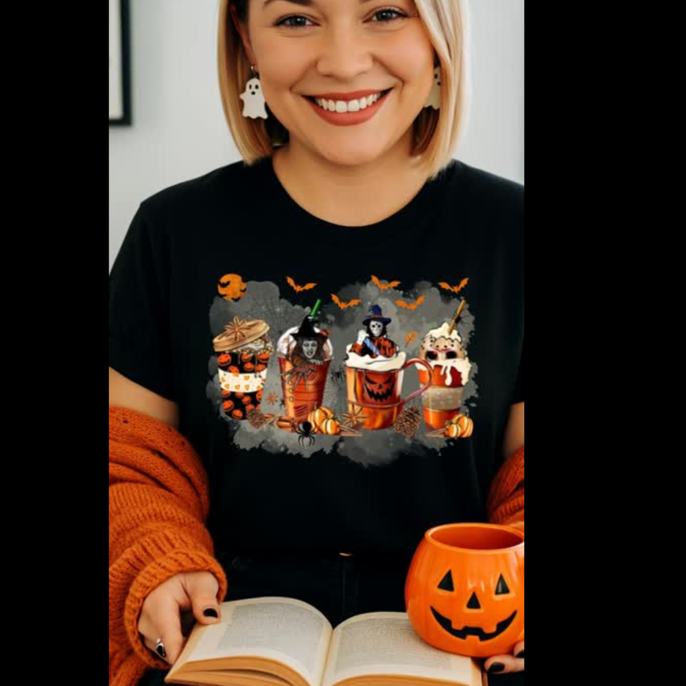 Halloween Horrors Coffee Cup Female Sweatshirt | Hoodie