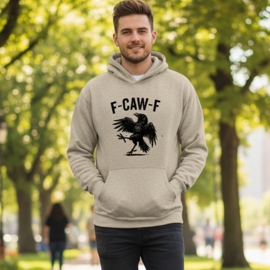 Funny Sassy Crow “F-CAW-F” — Halloween Raven Graphic Pullover for Bird Lovers Sweatshirt | Hoodie