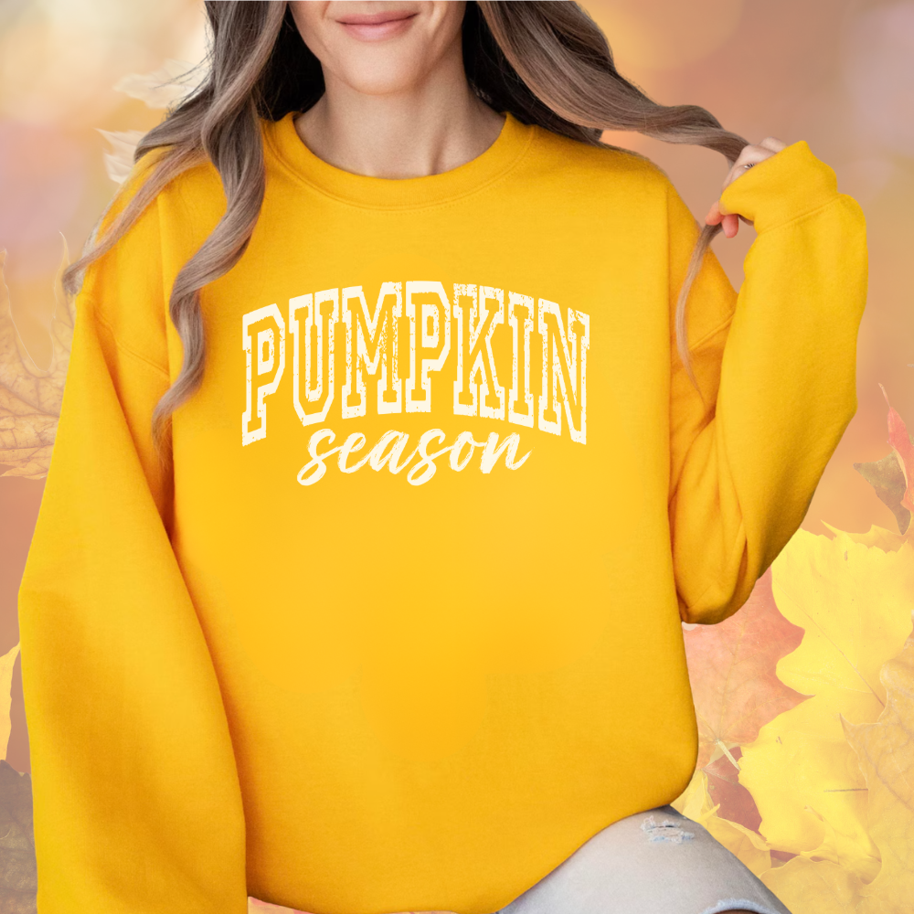 Pumpkin Season Cozy Fall Pullover — Perfect Halloween / Thanksgiving Sweatshirt